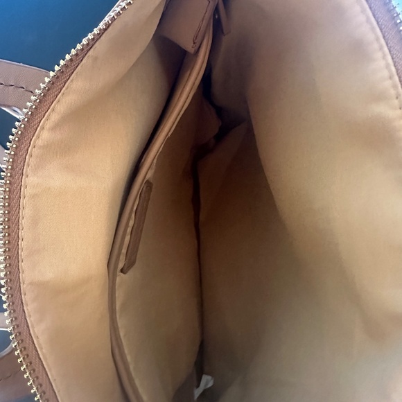 NWOT- SUMMER & ROSE Shanna Vegan Leather Backpack Tote Bag - Beige main image 7